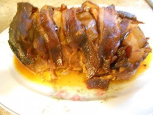 Apple Bacon Pork Roast