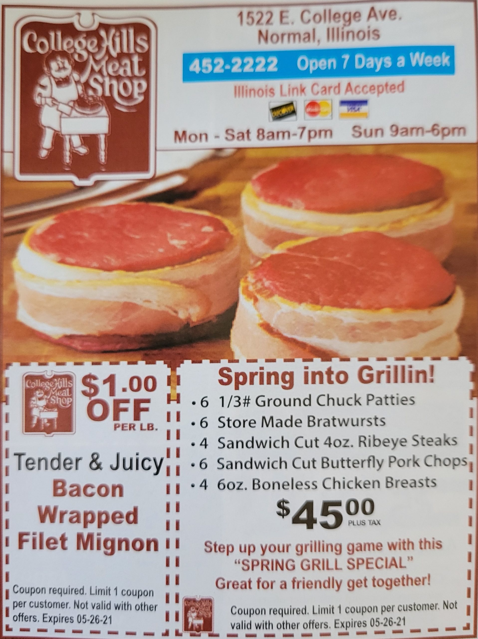 Coupons College Hills Meat Shop